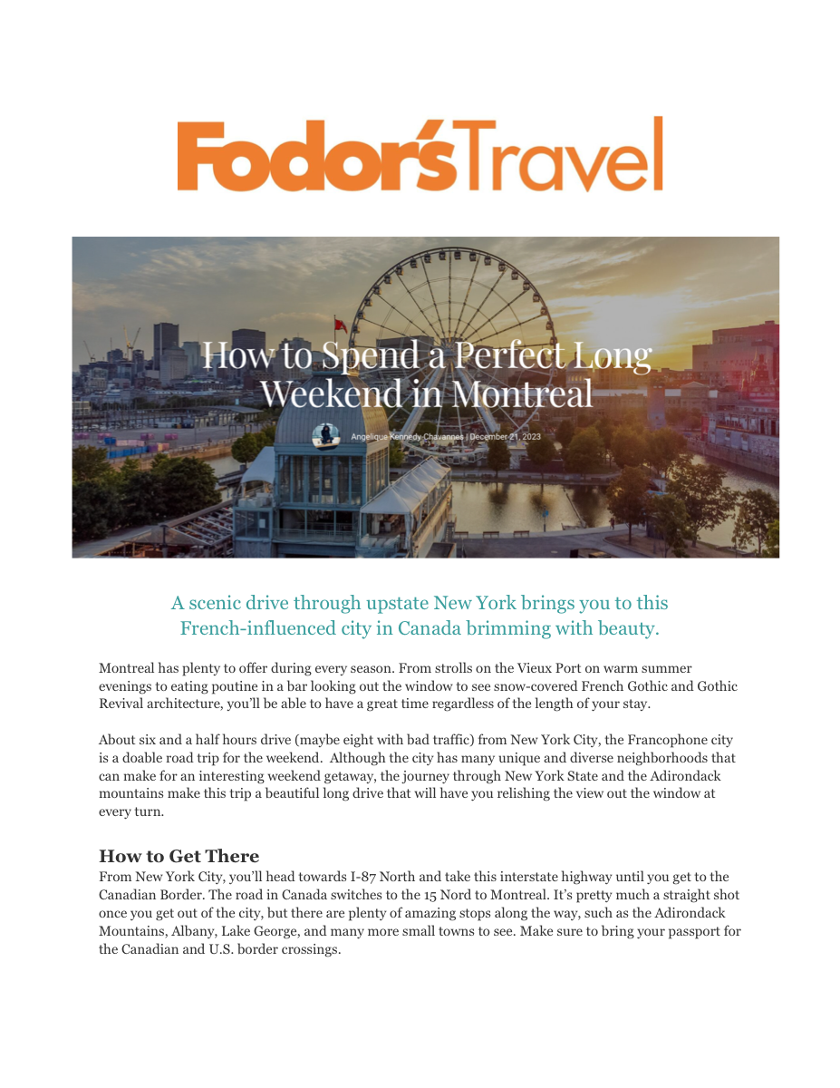 Fodor's Travel coverage mentioning La Grande Roue