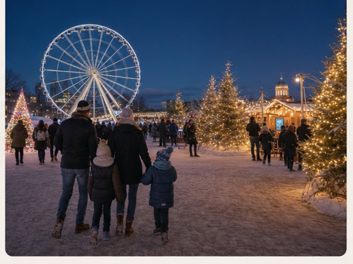 Holiday visitor programming near La Grande Roue de Montreal