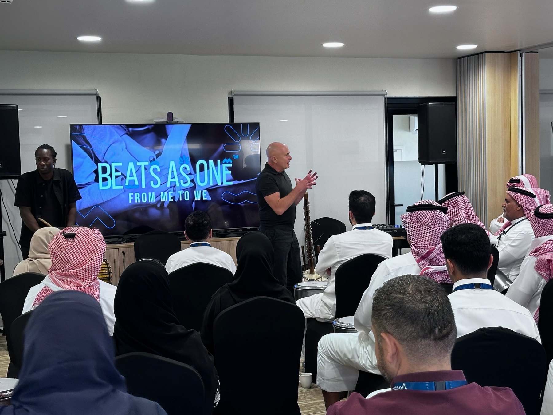 Beats As One live facilitation room with audience