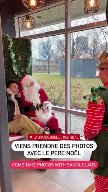 La Grande Roue holiday activation with Santa Claus