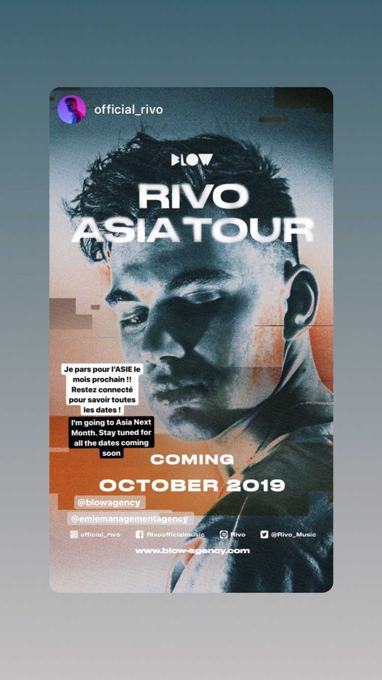 RIVO Asia Tour campaign announcement