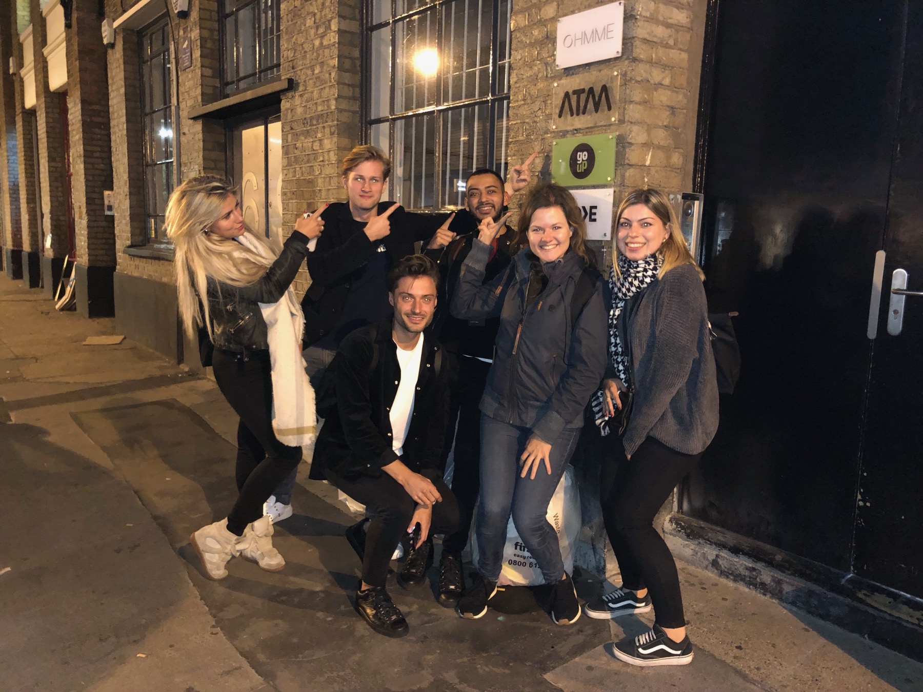 MYOB London group outside ATM Artists