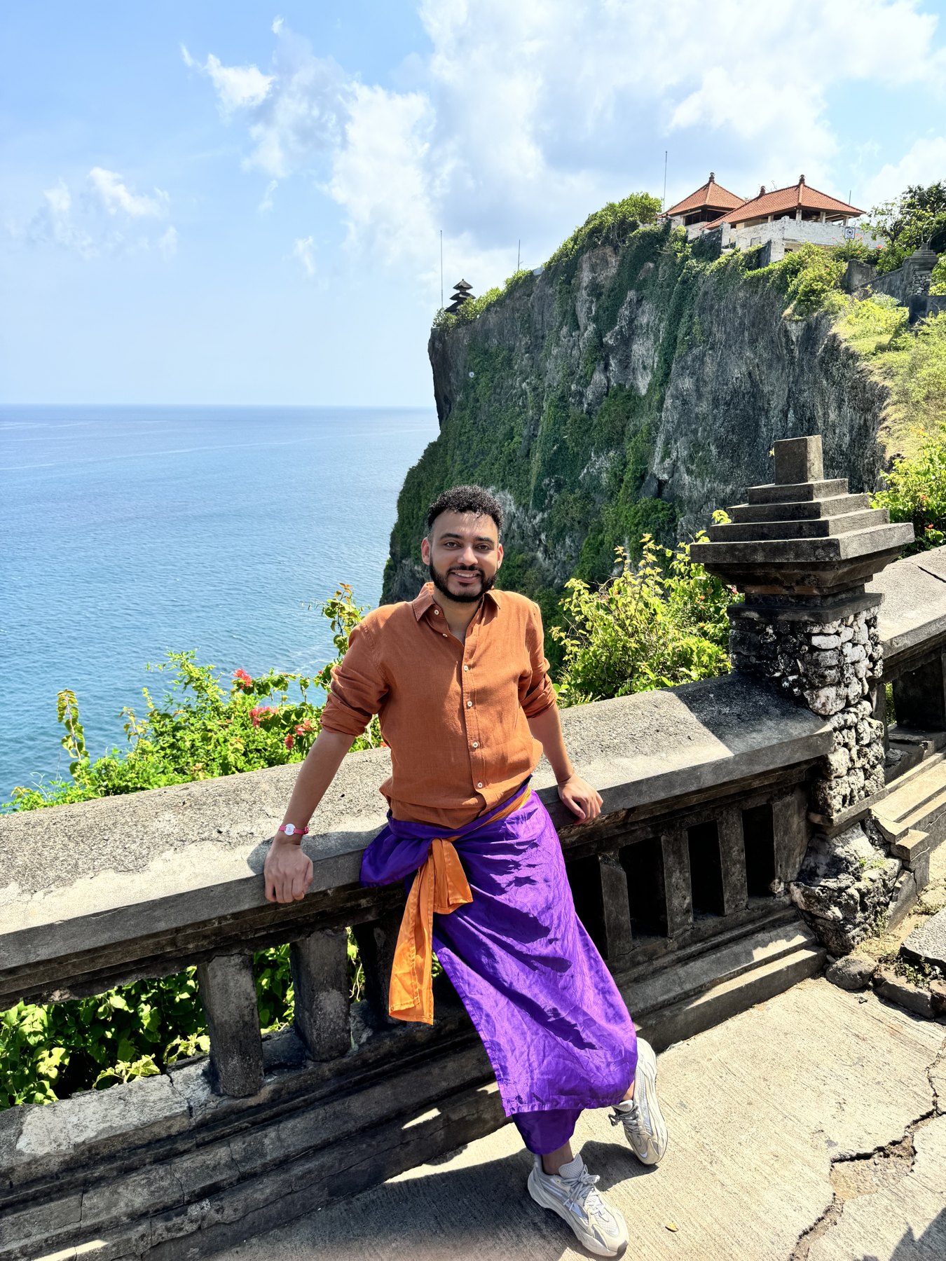 Henrique in Bali, connecting travel and cultural context