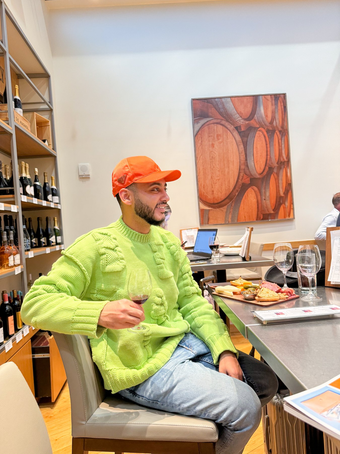 Henrique in a wine and hospitality setting