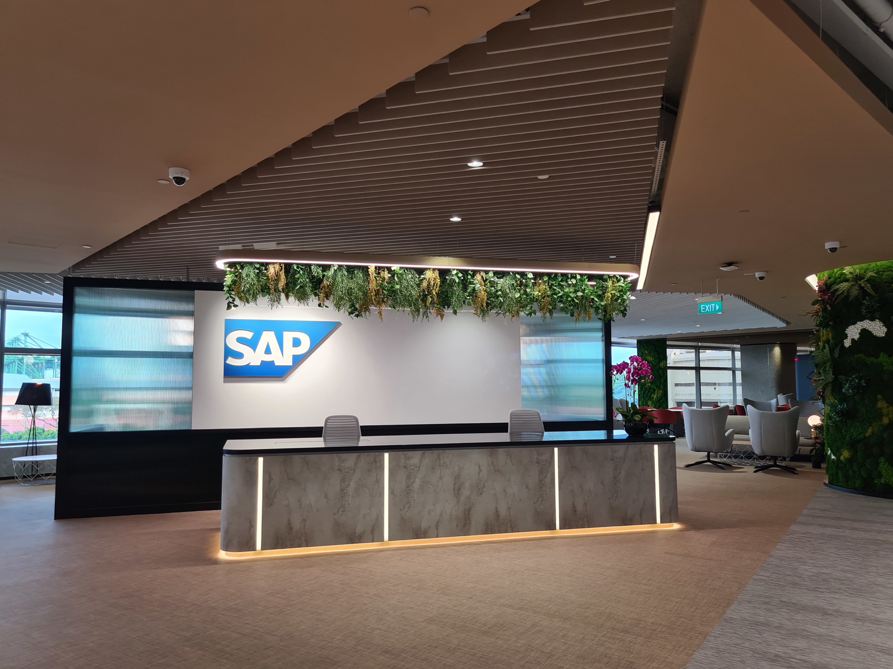 SAP Canada reception desk and office context