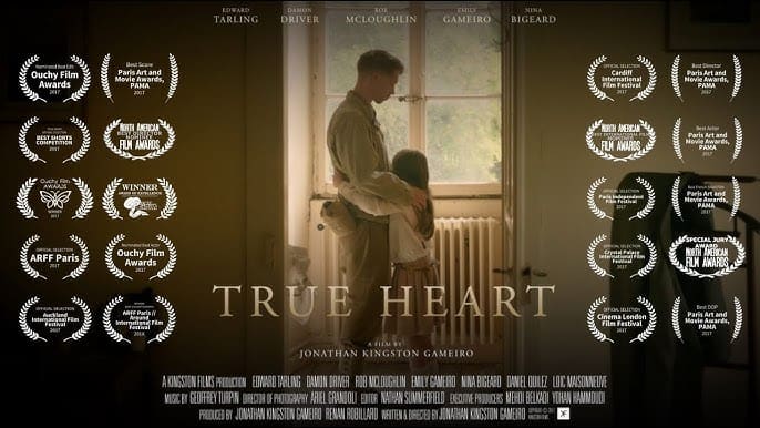 True Heart poster carrying its festival award laurels